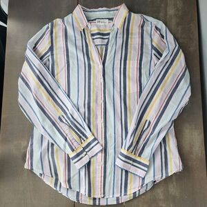 GAP Perfect Long Sleeve Button-Down Blouse – Size Large